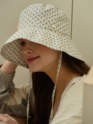Florall strap bucket hat_2color