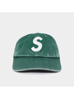 슈프림 25SS S로고 피그먼트 코티드 6패널 공용 캡 SS25H24 DK GREEN