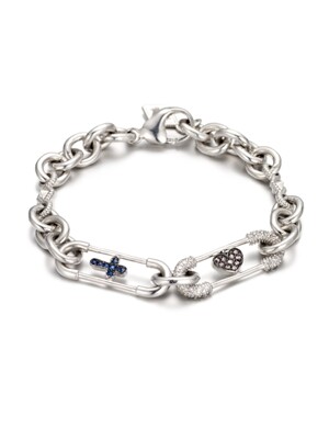 Clips collection cross & heart bracelets