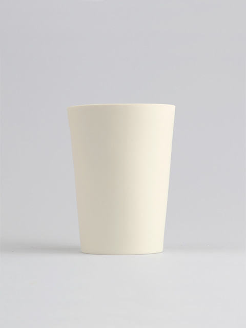 FLAT+ cup (beige white)