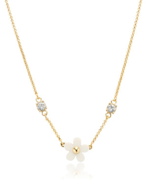 White Blossom Seed Necklace
