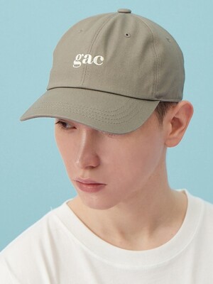 GAC LOGO 6-PANEL CAP khaki grey