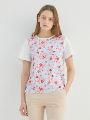 CAMELLIA COTTON T-SHIRT (2COLORS)