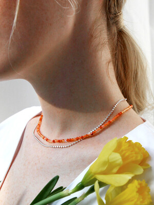 orange agate necklace