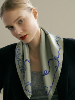 love silk mini scarf  (2color)