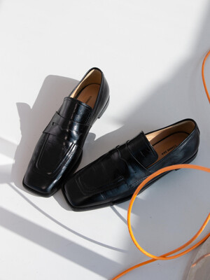 LINE-Loafer(BLACK/IVORY)