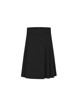[TA212SK01P] midi pleats skirt-black