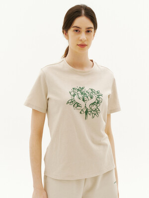 Linen GMT Fruit S Rouge Short T-shirt[GREIGE]