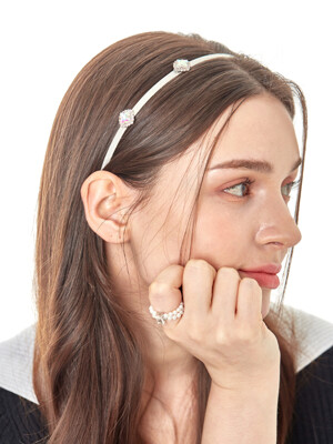 square cubic hairband