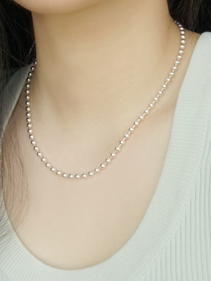 [SILVER] 4 SV BALL CHAIN N