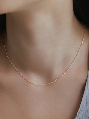 (SILVER925) Shine Tinsel Necklace NZ2017