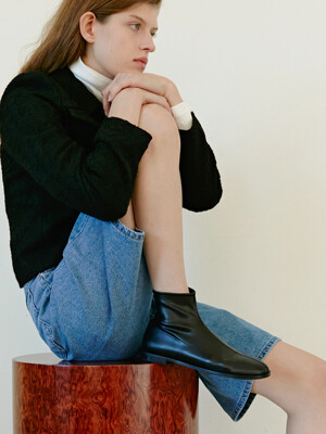 EVAN Spanx Round Ankle Boots - 3colors 라운드 스판 앵클부츠