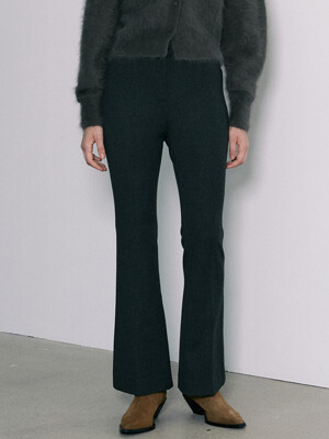 [Day-Wool] Slim Bootcut Winter Trousers_2color