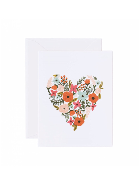 문구 - 라이플페이퍼 (RIFLE PAPER) - 라이플페이퍼 Floral Heart Card 사랑 카드