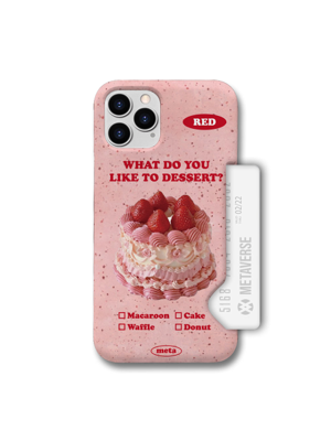 메타버스 슬림카드 케이스 - 디저트 레드(Dessert Red)