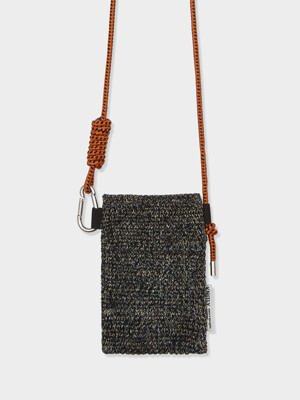 Knit Shakoshu Bag (Melange Black)