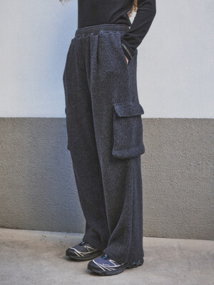 Cargo Knit Banding Trousers_CTB513(Charcoal)