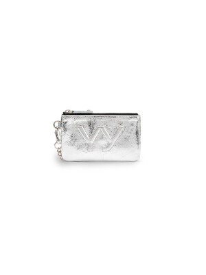 YY CHAIN WALLET WITH MIRROR, SILVER