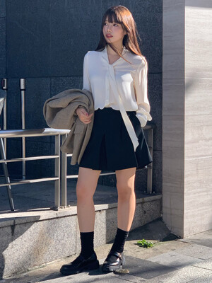 [Drama Signature] Pleated Skirt Shorts_2color