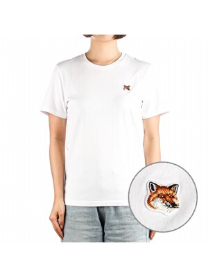 24SS (LW00105KJ0008 WHITE) 여성 폭스헤드 반팔 티셔츠