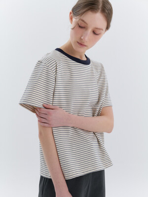 Pin Stripe T-Shirt (Navy)