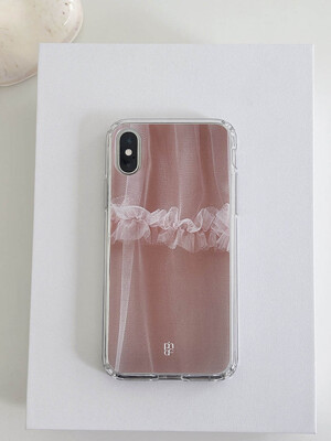 Peach lace jellhard case