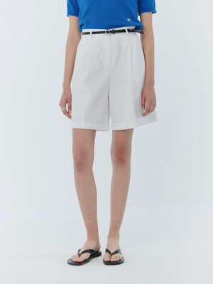 Roll-up Cotton Shorts