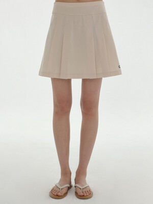 [24SS clove] Court Skirt (Light Beige)