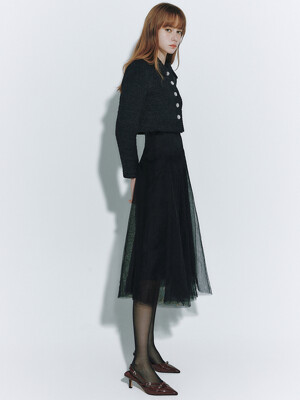 Luminescent tulle skirt (2colors)