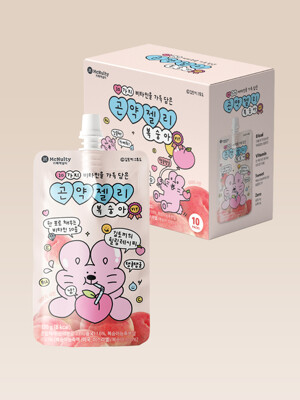 10가지 비타민을 가득담은 곤약젤리 복숭아 130g x 10개 (김토끼 곤약젤리)