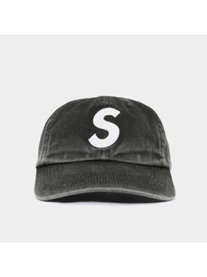 슈프림 25SS S로고 피그먼트 코티드 6패널 공용 캡 SS25H24 BLACK