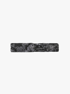 PAISLEY HAIRBAND_BLACK