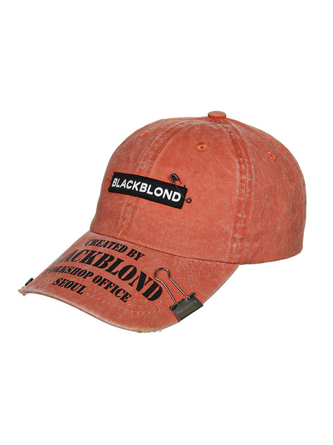 블랙블론드]BBD Ripped Custom Vintage Clash Pigment Cap