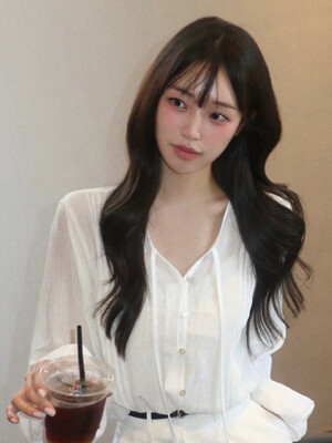 선셋 시스루 블라우스 화이트 j1791