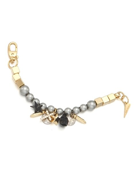 Gothic Charm Gray Pearl Bracelet