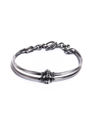 SILVER PIRATE CONNECTED BRACELET