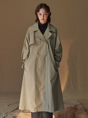 SI OT 4007 Feather Trench coat_Dune gray