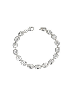 bracelet chaine a maillons circulaires / circle link chain wristlet
