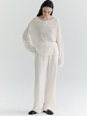[1차리오더] Slit Wrinkle Banding Pants_3color