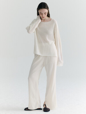 Slit Wrinkle Banding Pants_3color