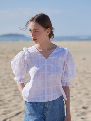 Frill Flare Blouse_2color