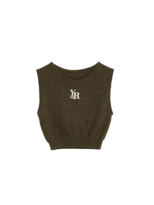 YNR KNIT TOP BROWN
