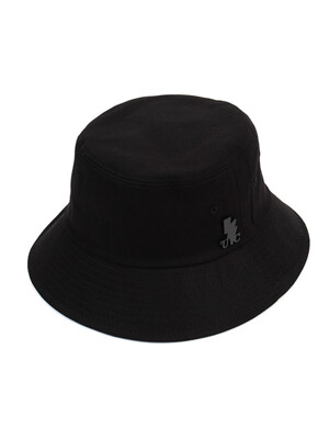 Basic Cotton Black Bucket Hat 버킷햇