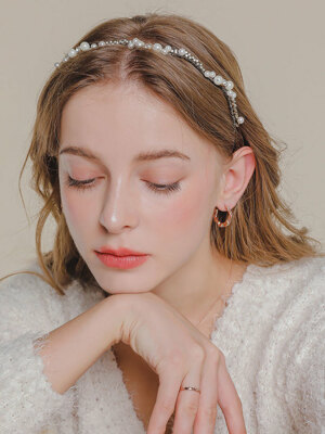 Antique Pearl Wave Hairband H0883