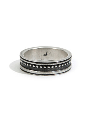 SEWN SWEN SILVER ARCHIVE PATTERN RING