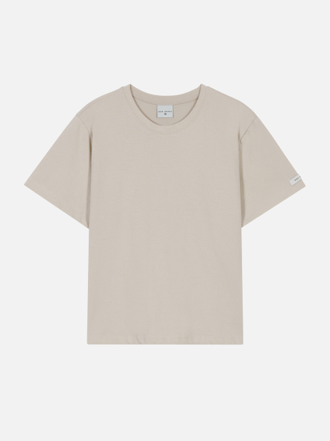 티셔츠 - 로서울 (ROH SEOUL) - Cotton T-shirt Sand Beige