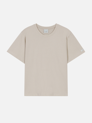 Cotton T-shirt Sand Beige
