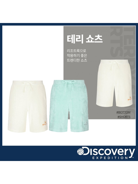 스포츠웨어 - 디스커버리 (DISCOVERY) - [22S/S] 디스커버리 DMSBAA023 테리 남성 쇼츠 반바지 비치웨어