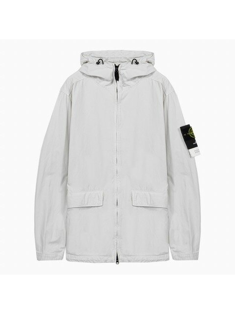 럭셔리어패럴 - 스톤아일랜드 (STONE ISLAND) - 22FW 스톤아일랜드 와펜 패치 엣지 화이트 후드 자켓 761540833 V0003