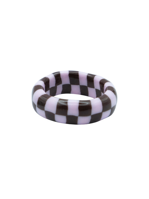 주얼리,주얼리 - 엔프프 (nff) - chess ring-pink brown
